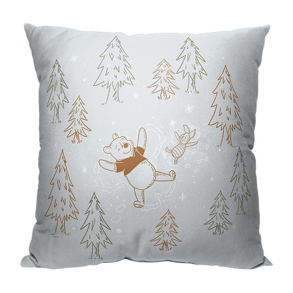 Disney Winnie The Pooh Snow Angels Printed Throw Pillow The Northwest