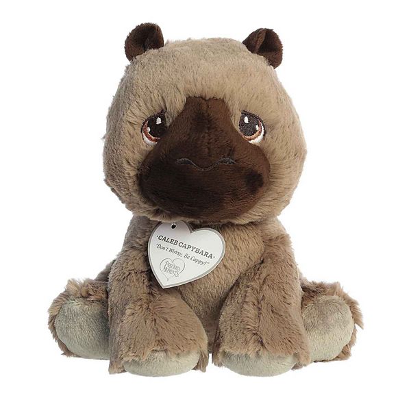 Aurora Small Brown Precious Moments 8.5" Caleb Capybara Adorable Stuffed Animal Aurora