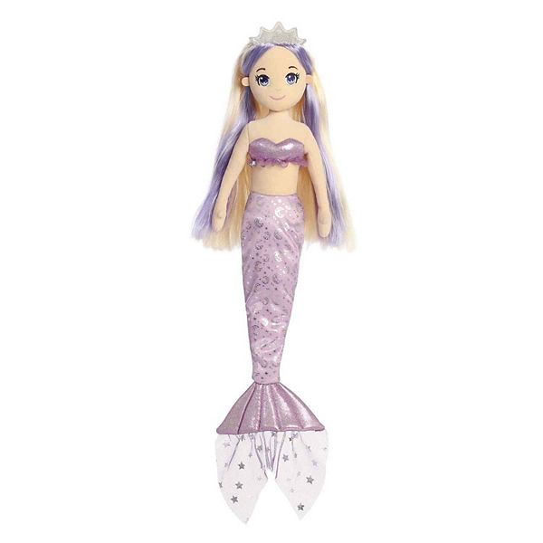 Aurora Large Purple Sea Sparkles Celestial Sparkles 18" Luna Enchanting Stuffed Doll Aurora