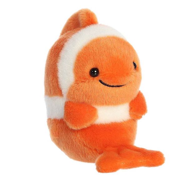 Aurora Mini Orange Rolly Pet 5" Comic Clown Fish Playful Stuffed Animal Aurora