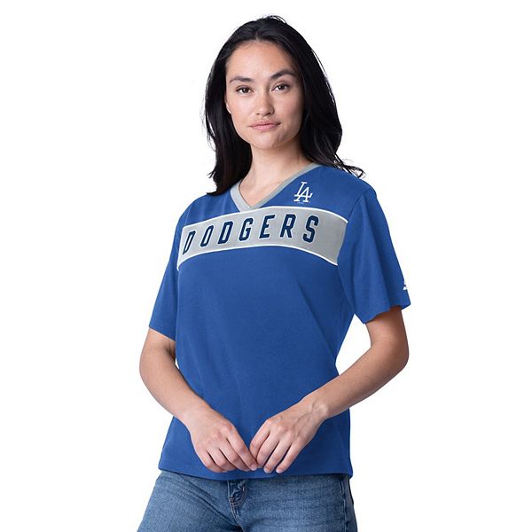 Women's Starter Royal Los Angeles Dodgers Game Day V-Neck T-Shirt Starter