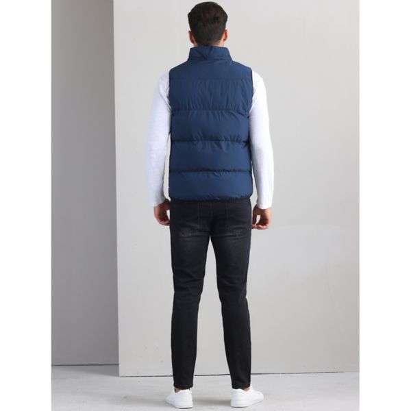 Puffer Vest for Men's Warm Sleeveless Down Jacket with Detachable Hooded Winter Padded Vest Lars Amadeus