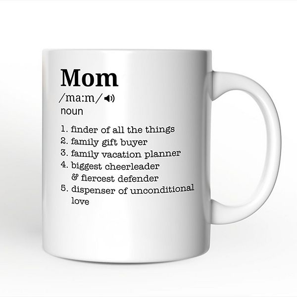 Mom Definition Mug, Funny Mothers Day Gift OrnamentallyYou