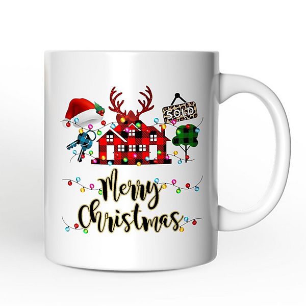 Realtor Buffalo Plaid Christmas Mug, Gift From Customers OrnamentallyYou