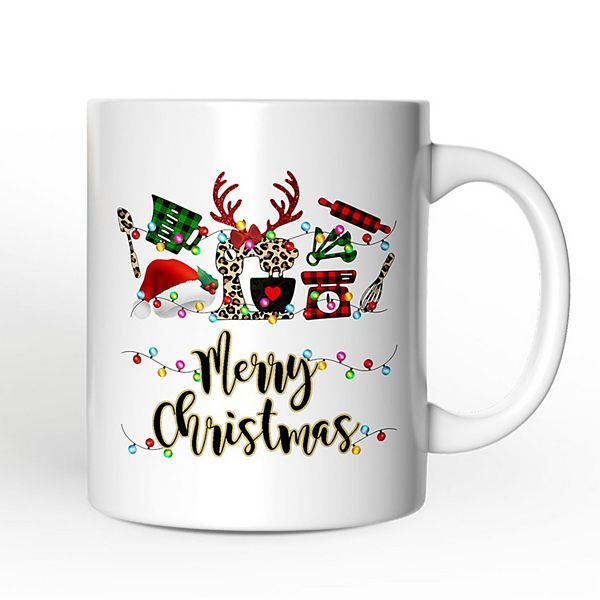 Baker Buffalo Plaid Christmas Mug, Baking Gift OrnamentallyYou