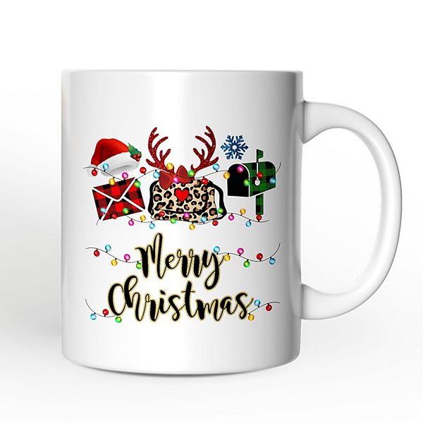 Postal Worker Buffalo Plaid Mug Christmas Gift OrnamentallyYou