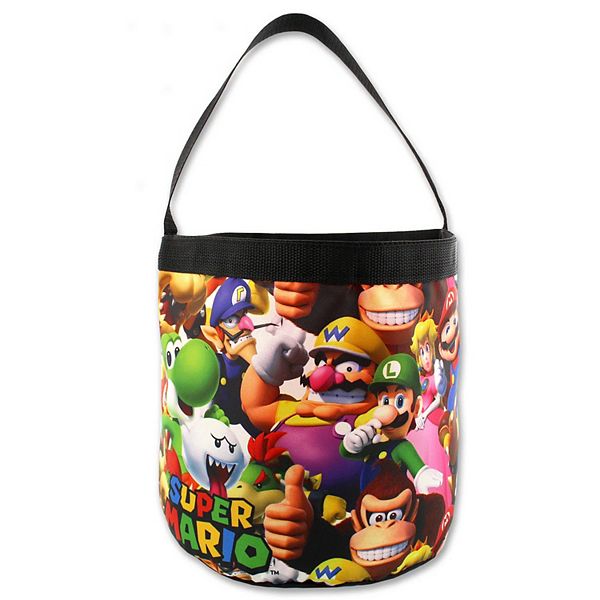 Super Mario Brothers CollapsibleBucket Tote Bag Super Mario