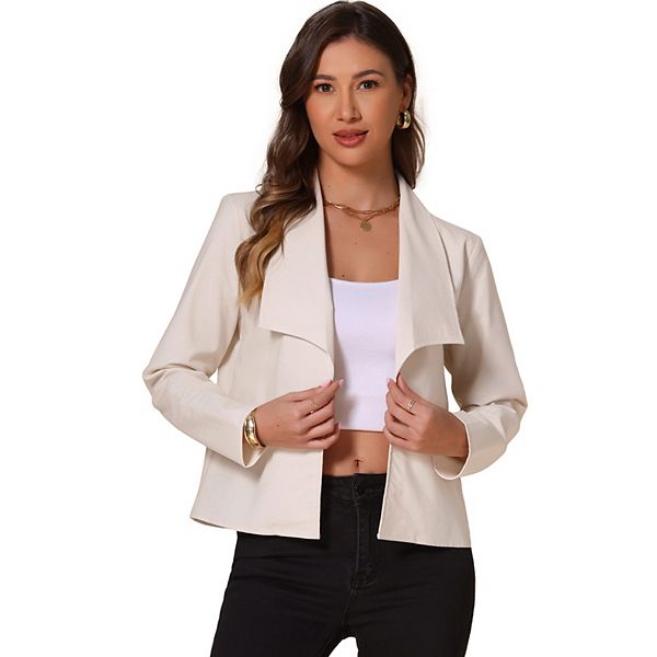 Open Front Blazer for Women's Shawl Collar Long Sleeve Casual Dressy Jacket Inspire Chic