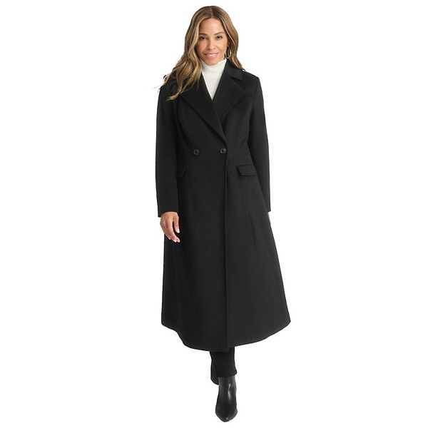 Jessica London Women's Plus Size Trapeze Wool-Blend Coat Jessica London