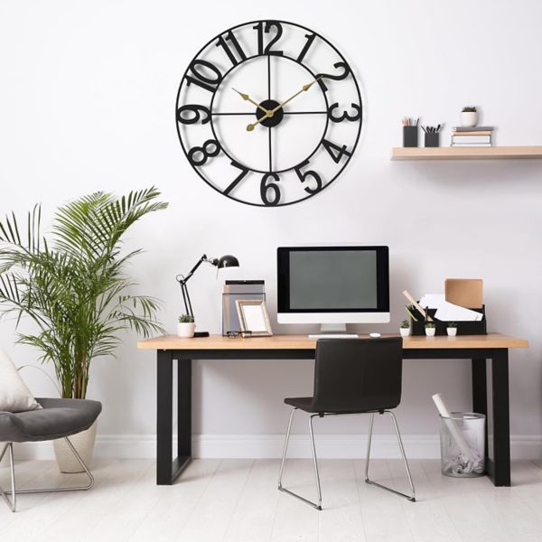 Sorbus 24 inch Large Decorative Numeral Wall Clock Sorbus