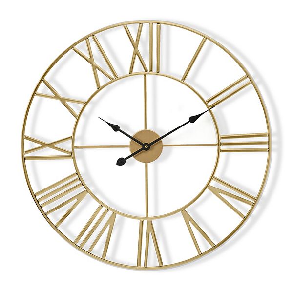 Sorbus 12 inch Decorative Round Roman Numeral Wall Clock Sorbus