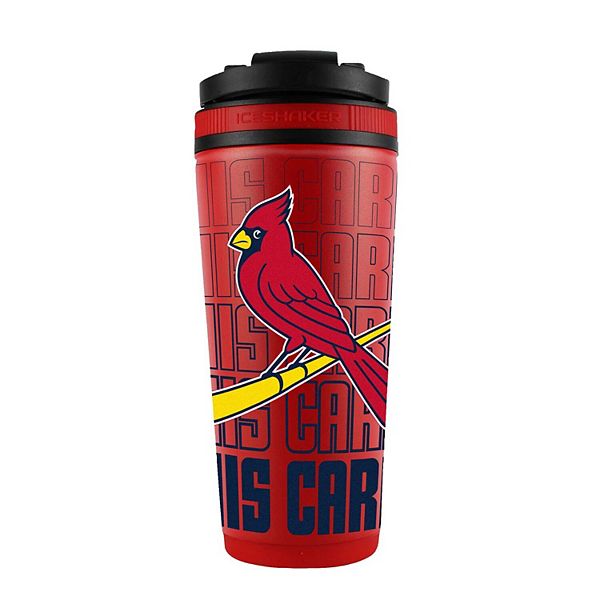 WinCraft St. Louis Cardinals 26oz. 4D Stainless Steel Ice Shaker Bottle Ice Shaker