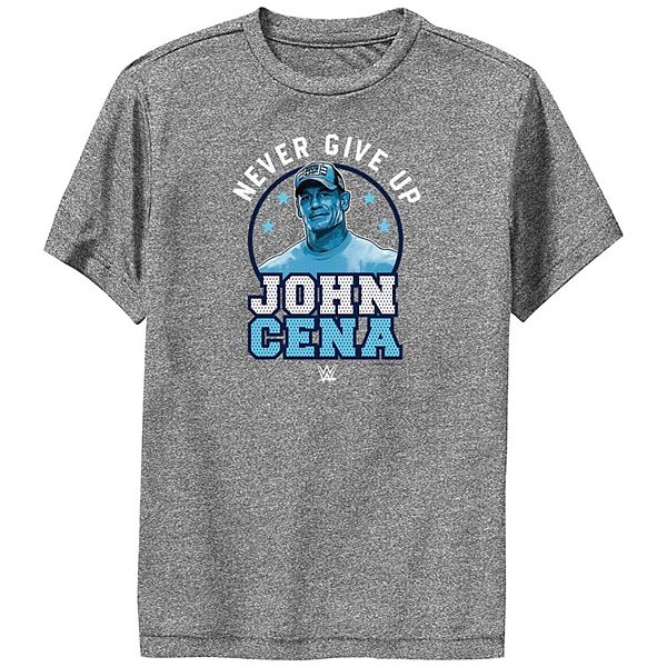 Boys WWE John Cena Never Give Up Performance Graphic Tee Licensed Character