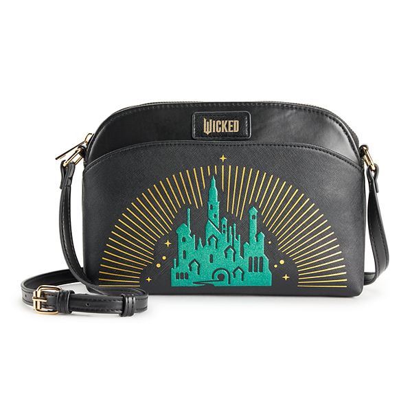 Wicked Emerald City Screenprint Crossbody Bag Licensed Character