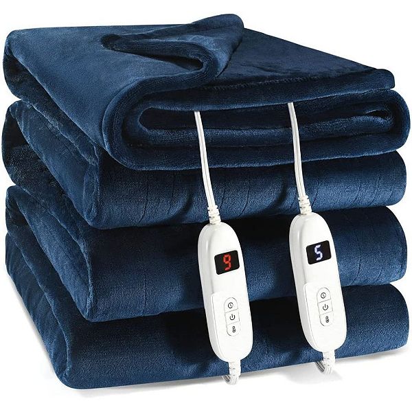 Heated Electric Blanket With Hand Controller For 10 Heating Settings  Oversize Heated Blanket Medical king