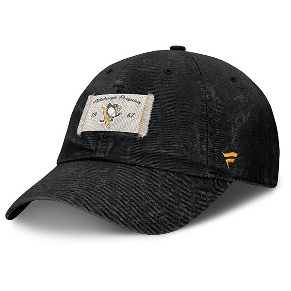 Women's Fanatics Black Pittsburgh Penguins Heritage Away Game Adjustable Hat Fanatics Brands - White Label