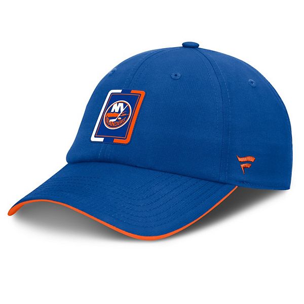 Men's Fanatics Royal/Orange New York Islanders Authentic Pro Ripstop Adjustable Hat Fanatics Brands - White Label