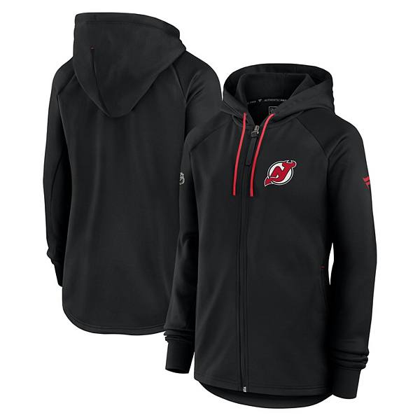 Women's Fanatics  Black New Jersey Devils Authentic Pro Rink Fleece Full-Zip Jacket Fanatics Brands - White Label