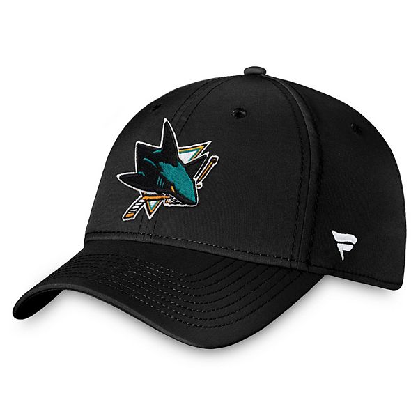 Men's Fanatics Black San Jose Sharks Core Primary Logo Flex Hat Fanatics Brands - White Label