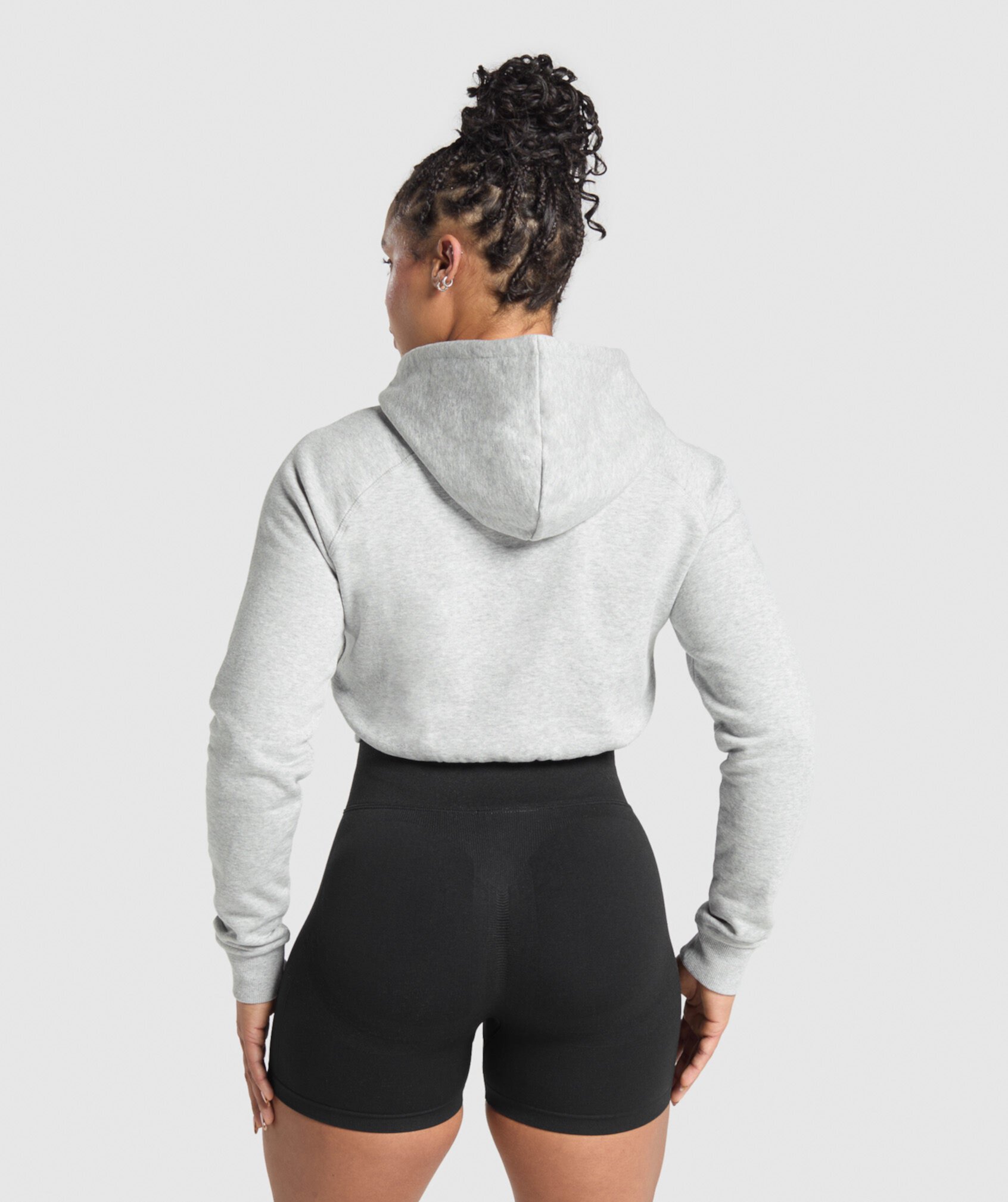 Lifting Essentials Graphic Cropped Hoodie Gymshark