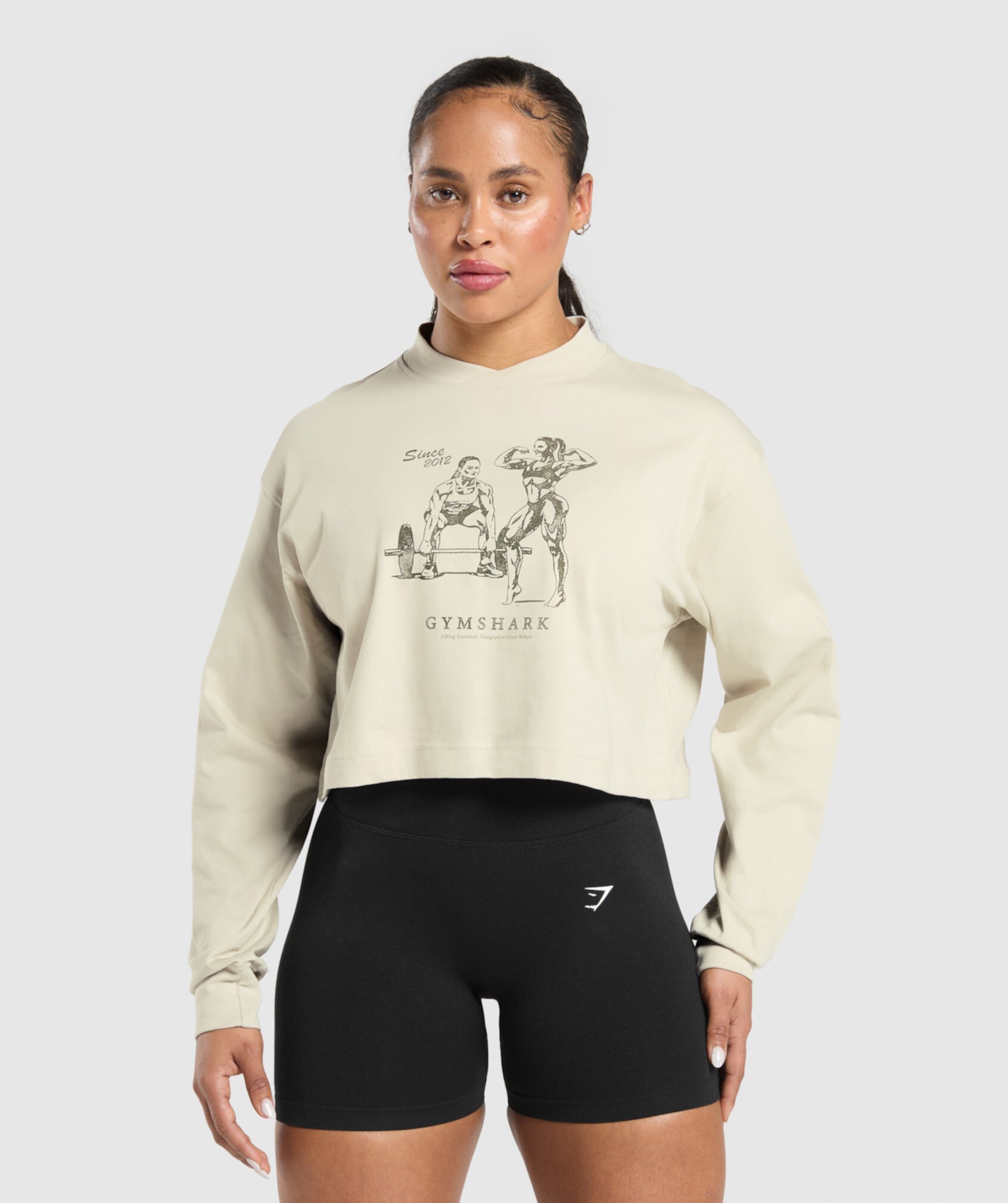 Two Strong Women Midi Long Sleeve Top Gymshark