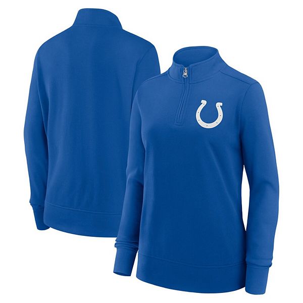 Women's Royal Indianapolis Colts Velocity Quarter-Zip Jacket Unbranded