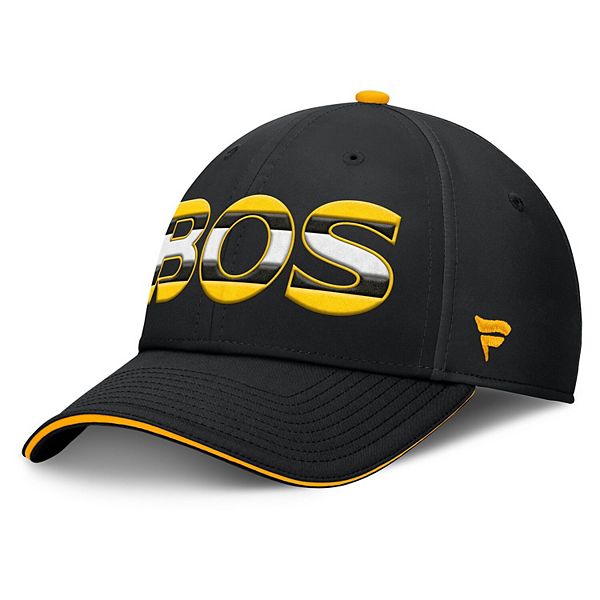 Men's Fanatics Black/Gold Boston Bruins Authentic Pro Rink Team Code Flex Hat Fanatics Brands - White Label