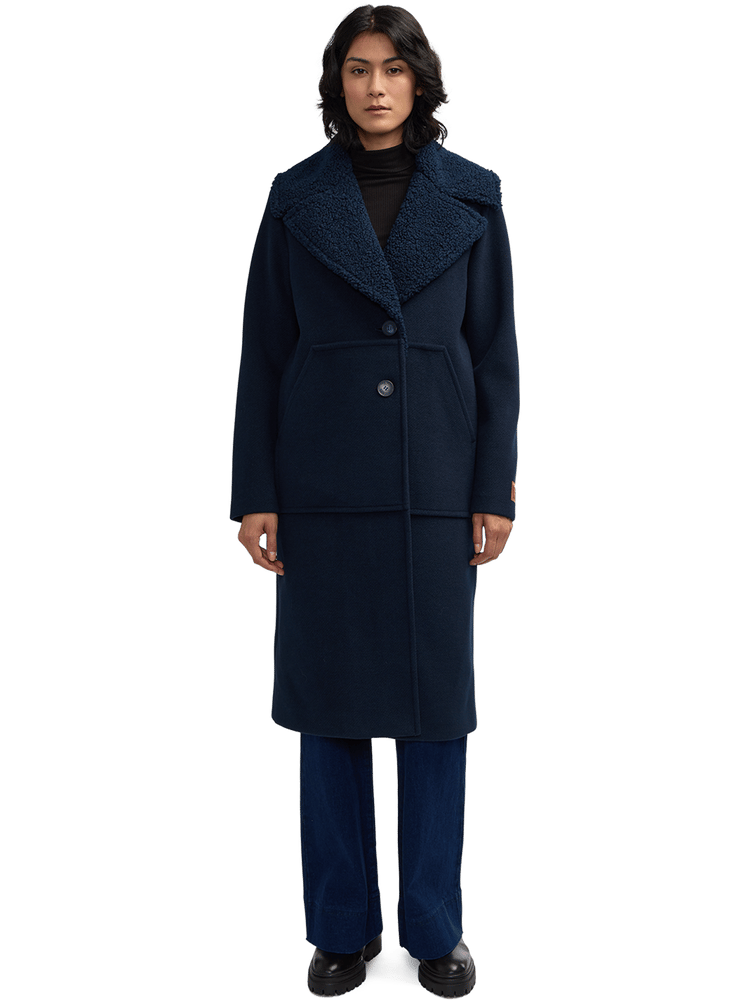 Alida Detachable Sherpa Collar Overcoat Scotch & Soda