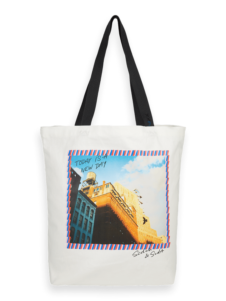 Scotch & Soda x Joe Jonas Printed Canvas Tote Scotch & Soda