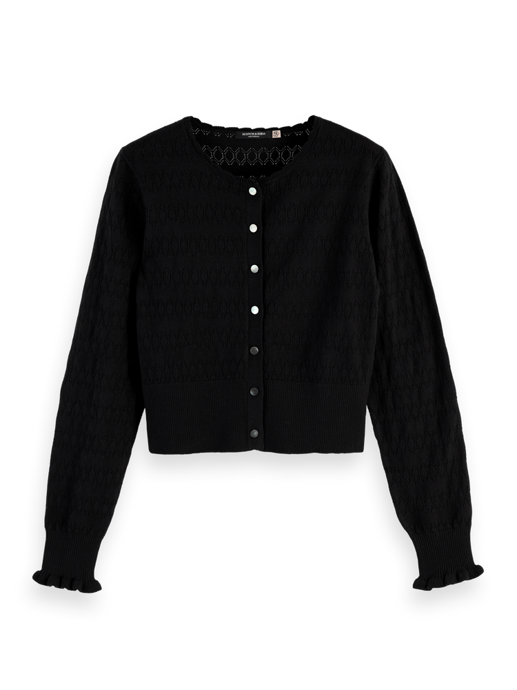 Pointelle Stitch Cardigan Scotch & Soda