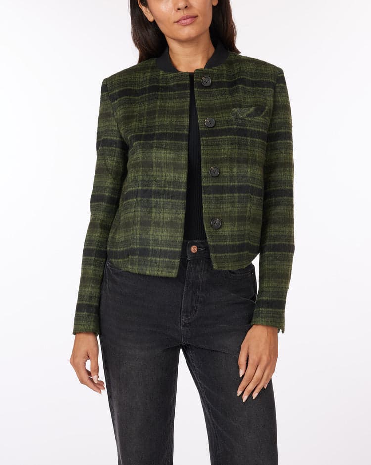 Brushed Plaid Jacket Scotch & Soda