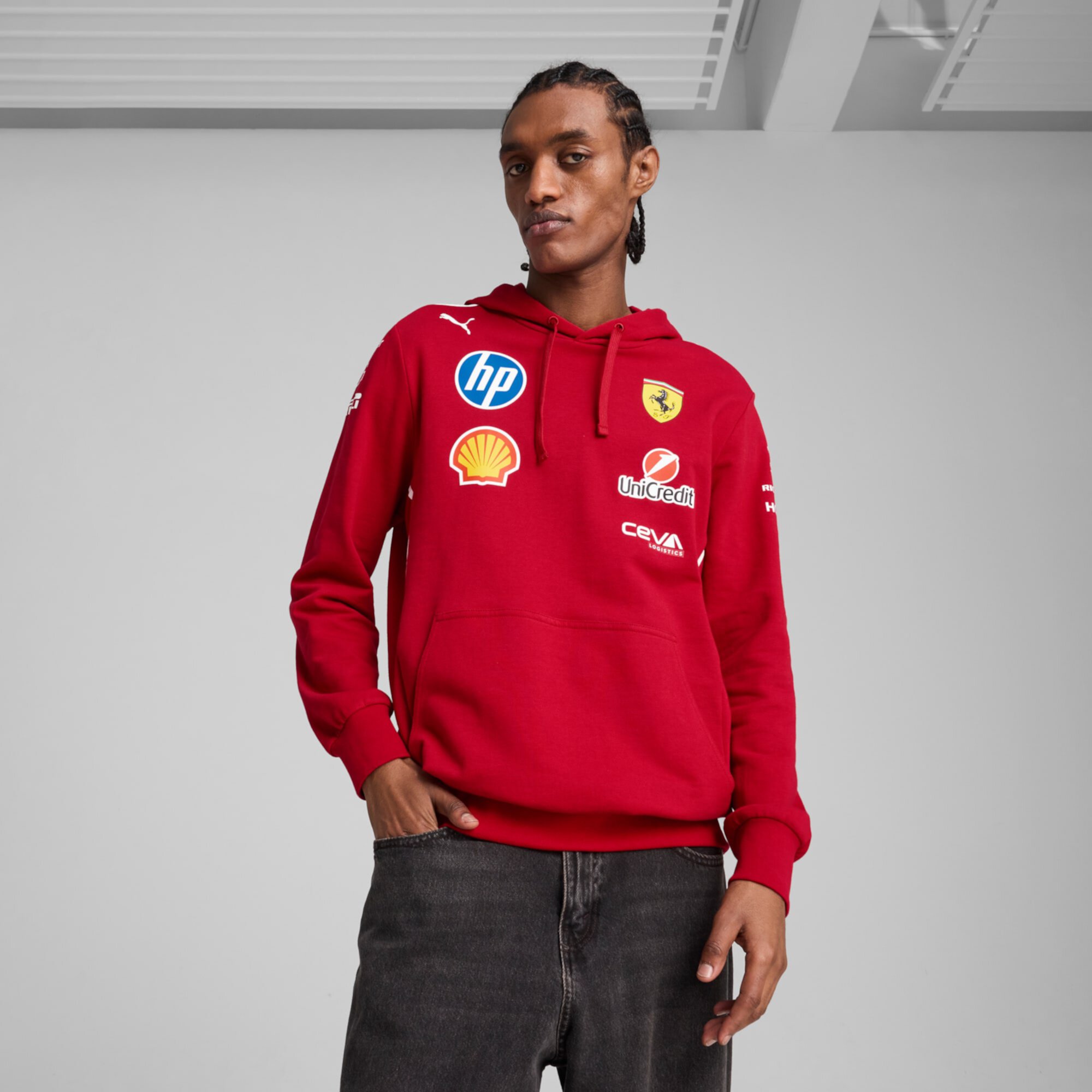 Scuderia Ferrari 2025 Team Men's Hoodie Puma