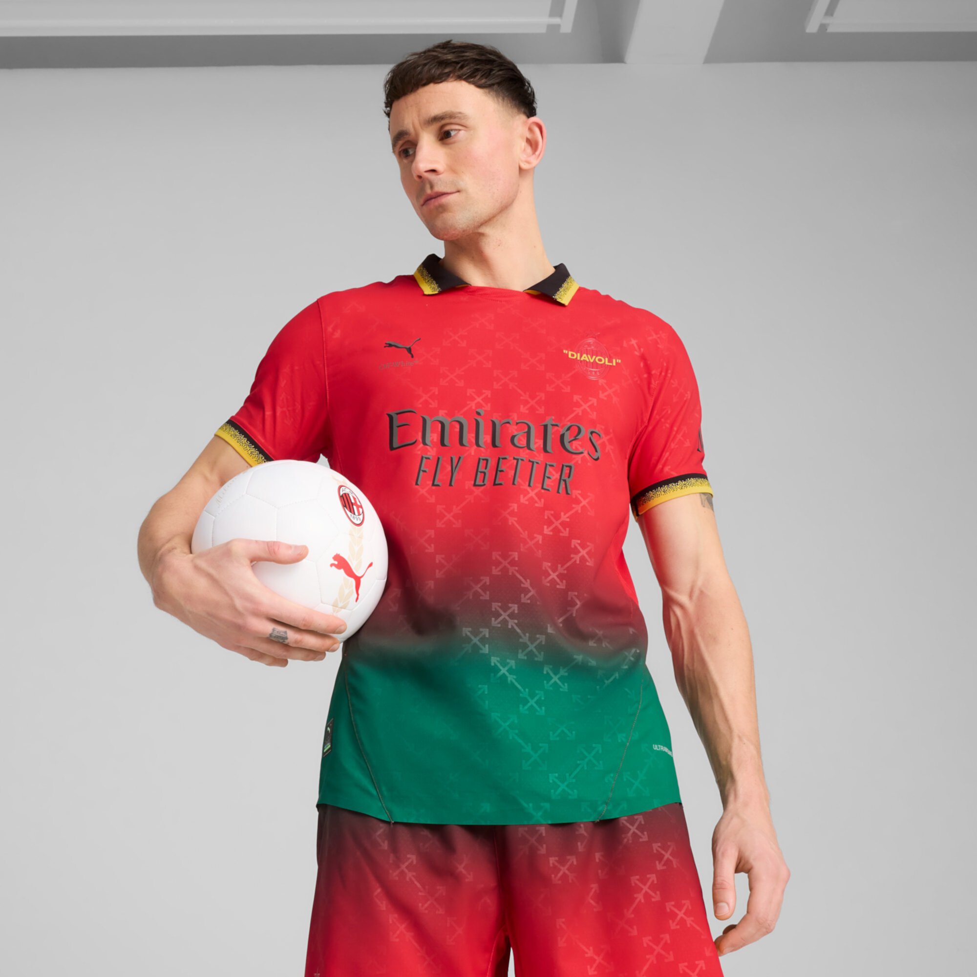 AC MILAN x OFF-WHITE™ Authentic Men's Soccer Jersey Puma