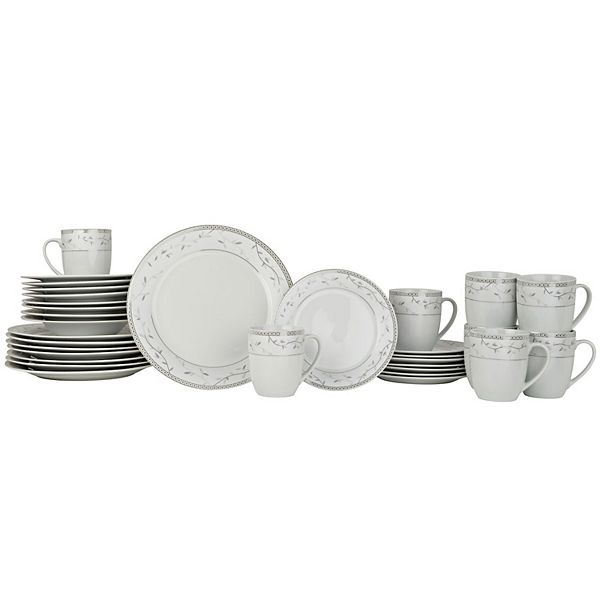 Fitz & Floyd Platinum Vine 32-Piece Dinnerware Set Fitz & Floyd