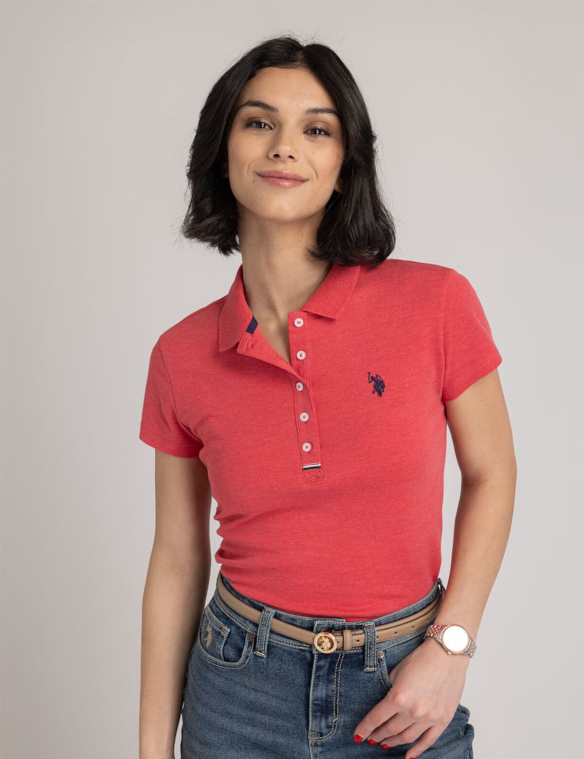 SLIM FIT INTERLOCK POLO SHIRT U.S. Polo Assn.