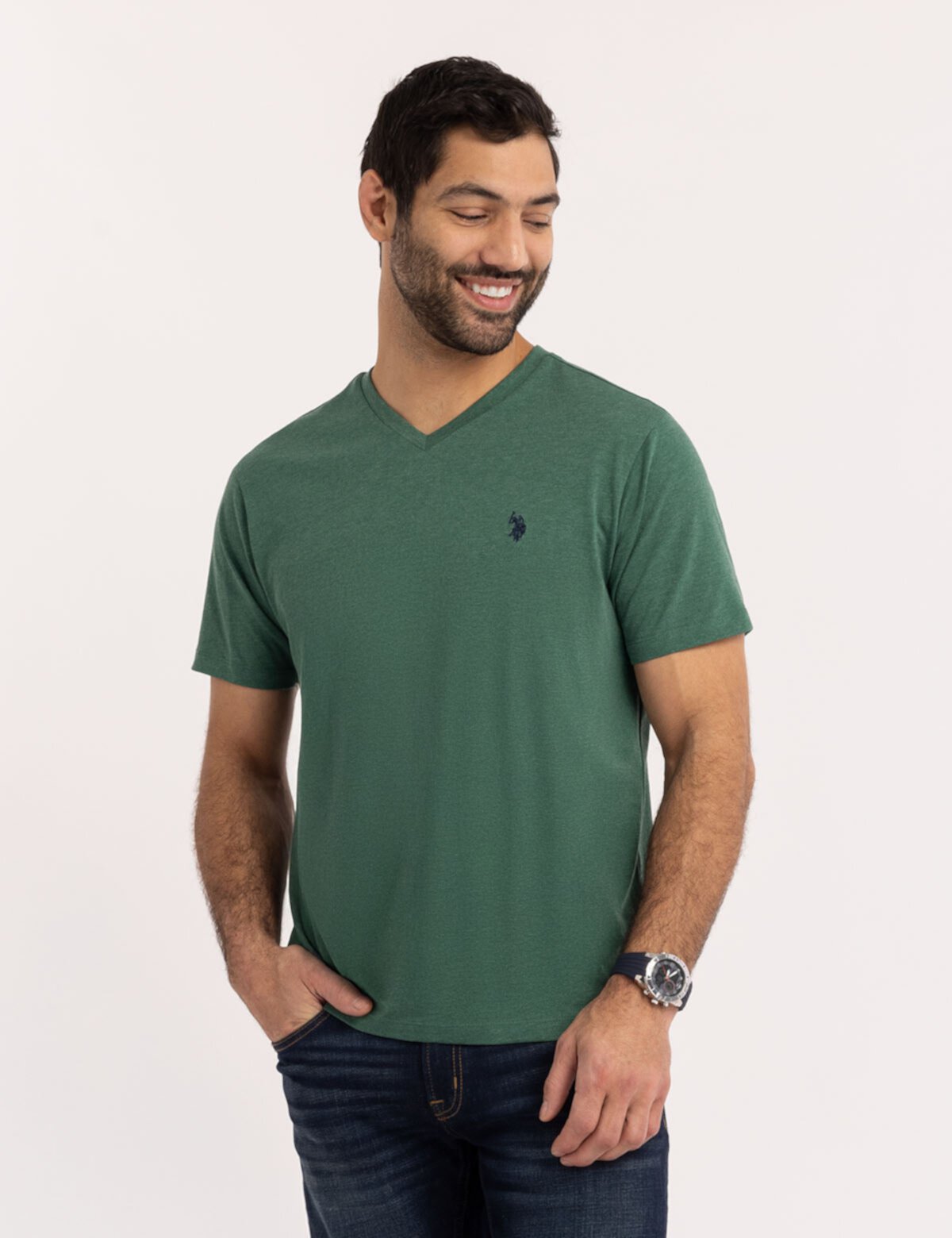 SOLID V-NECK T-SHIRT U.S. Polo Assn.