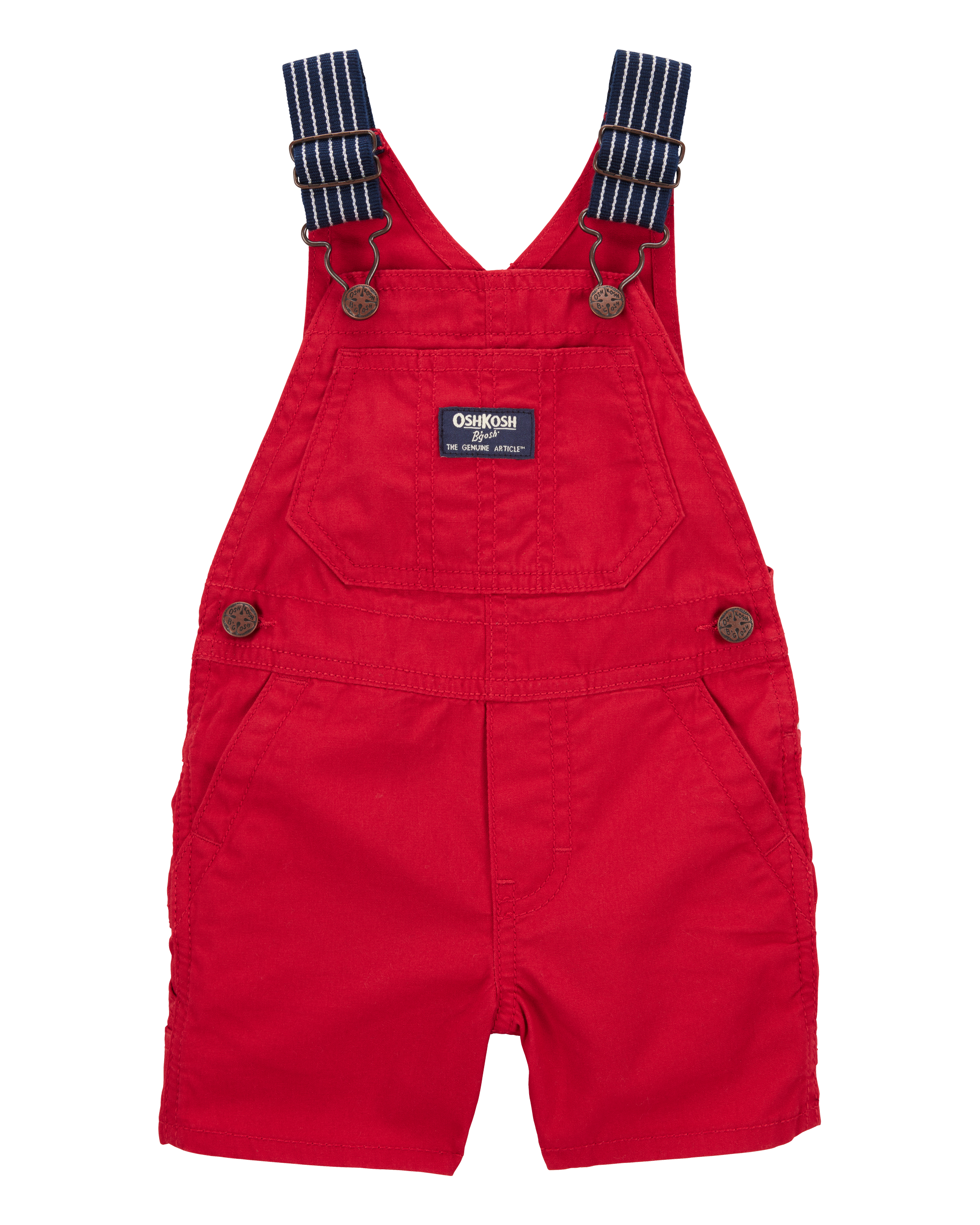 Baby Lightweight Canvas Shortalls - Red Carter's