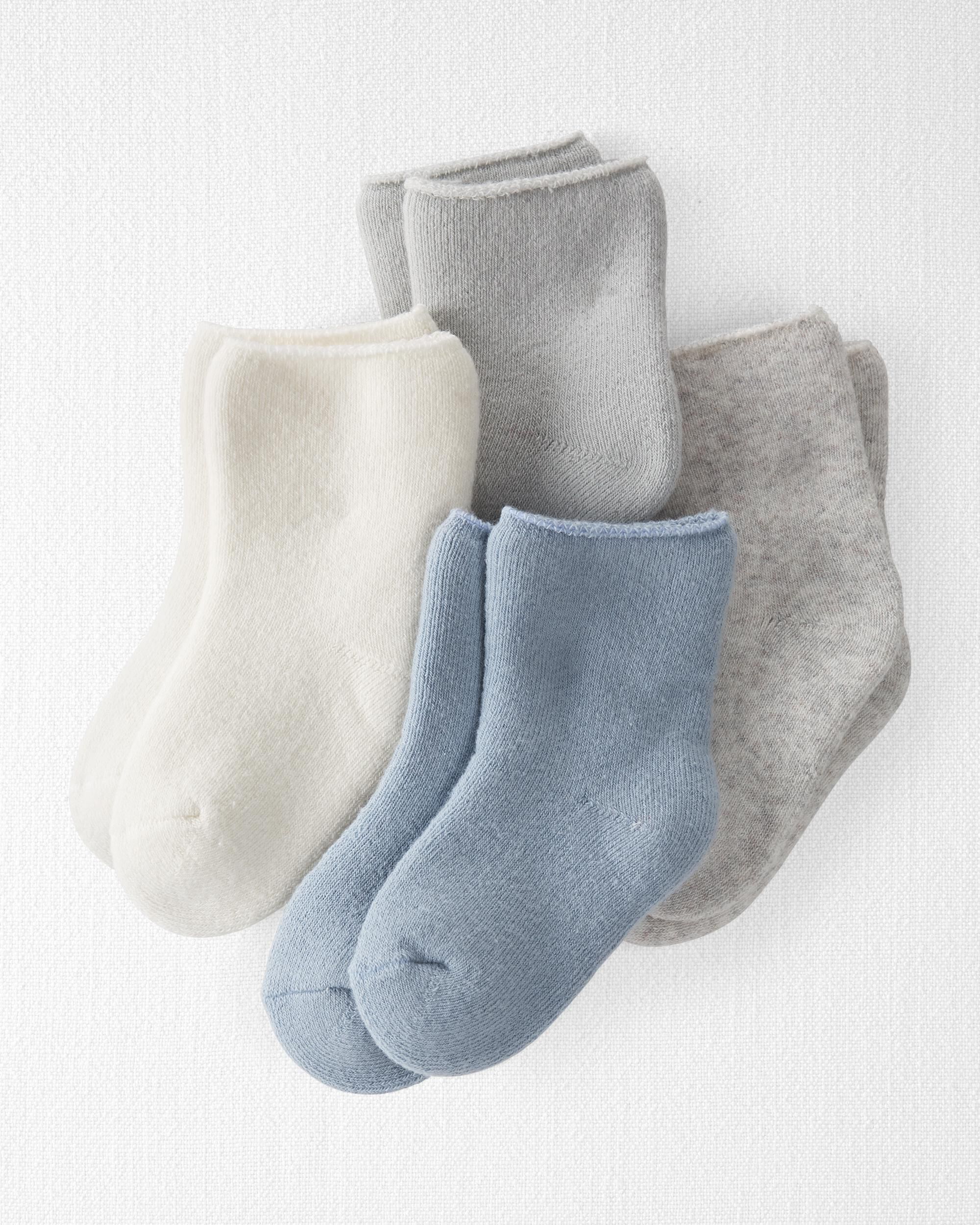 Baby 4-Pack Organic Cotton Terry Socks Carter's