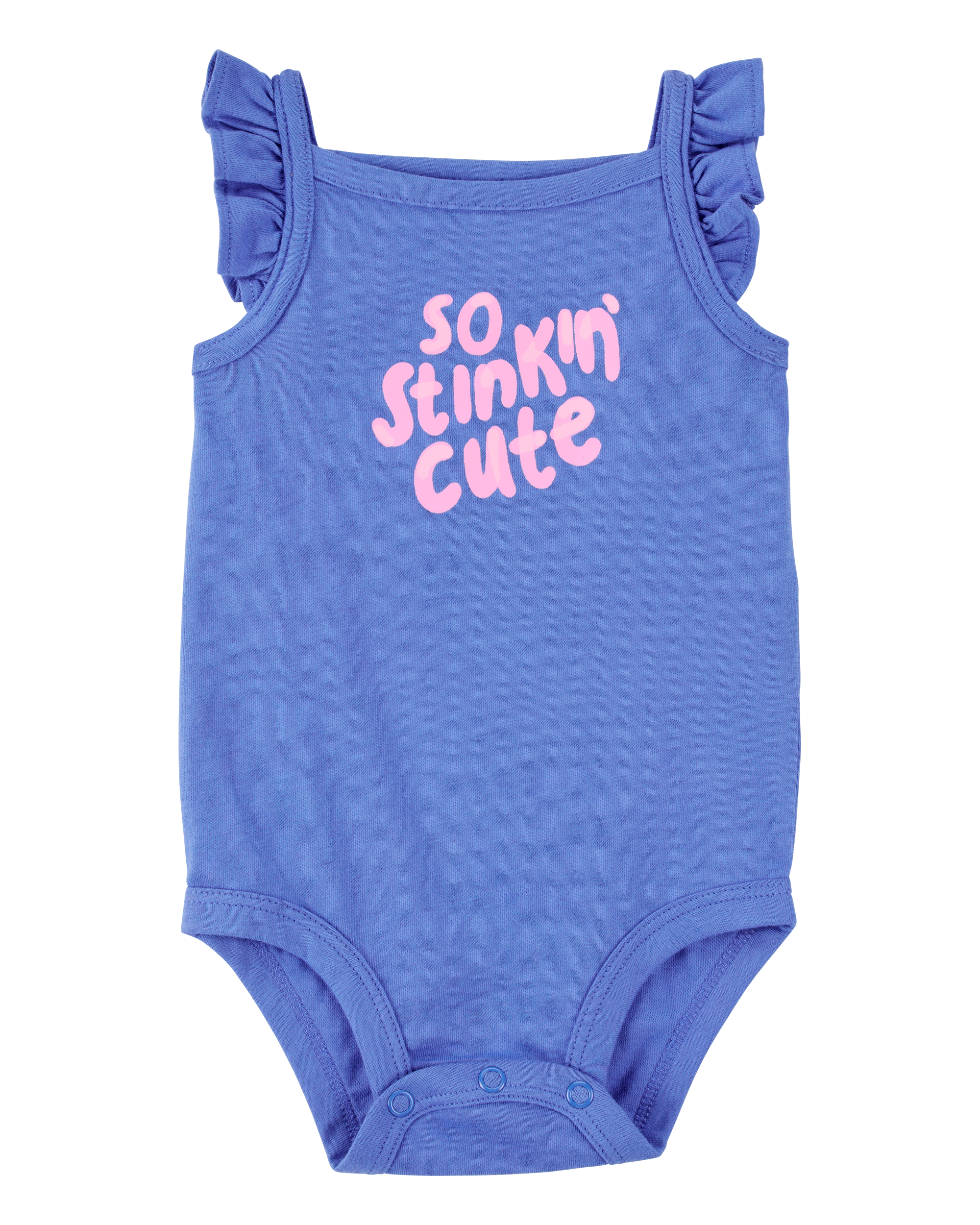 Baby So Stinkin' Cute Flutter-Sleeve Bodysuit Carter's