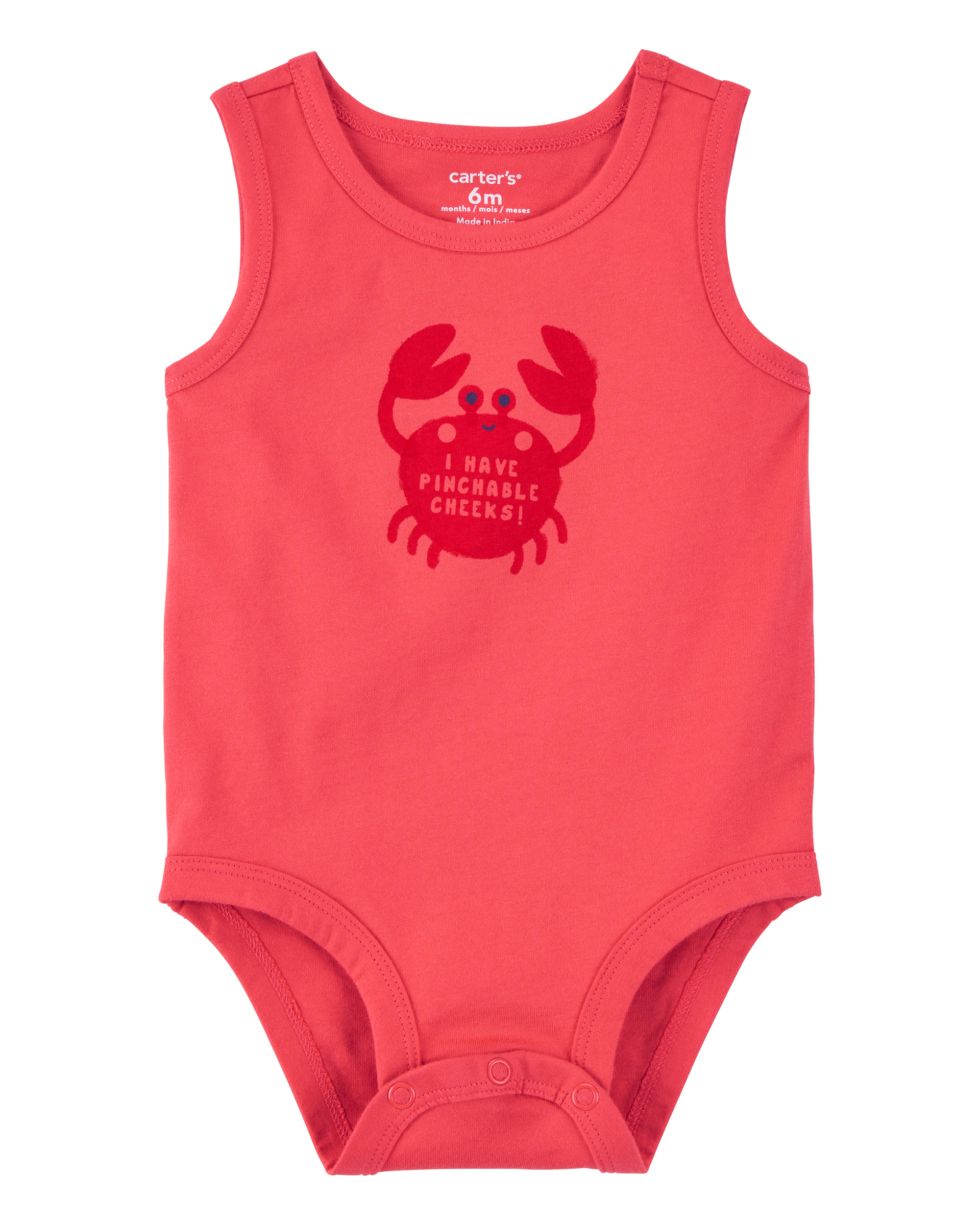 Baby Pinchable Cheeks Crab Bodysuit Carter's