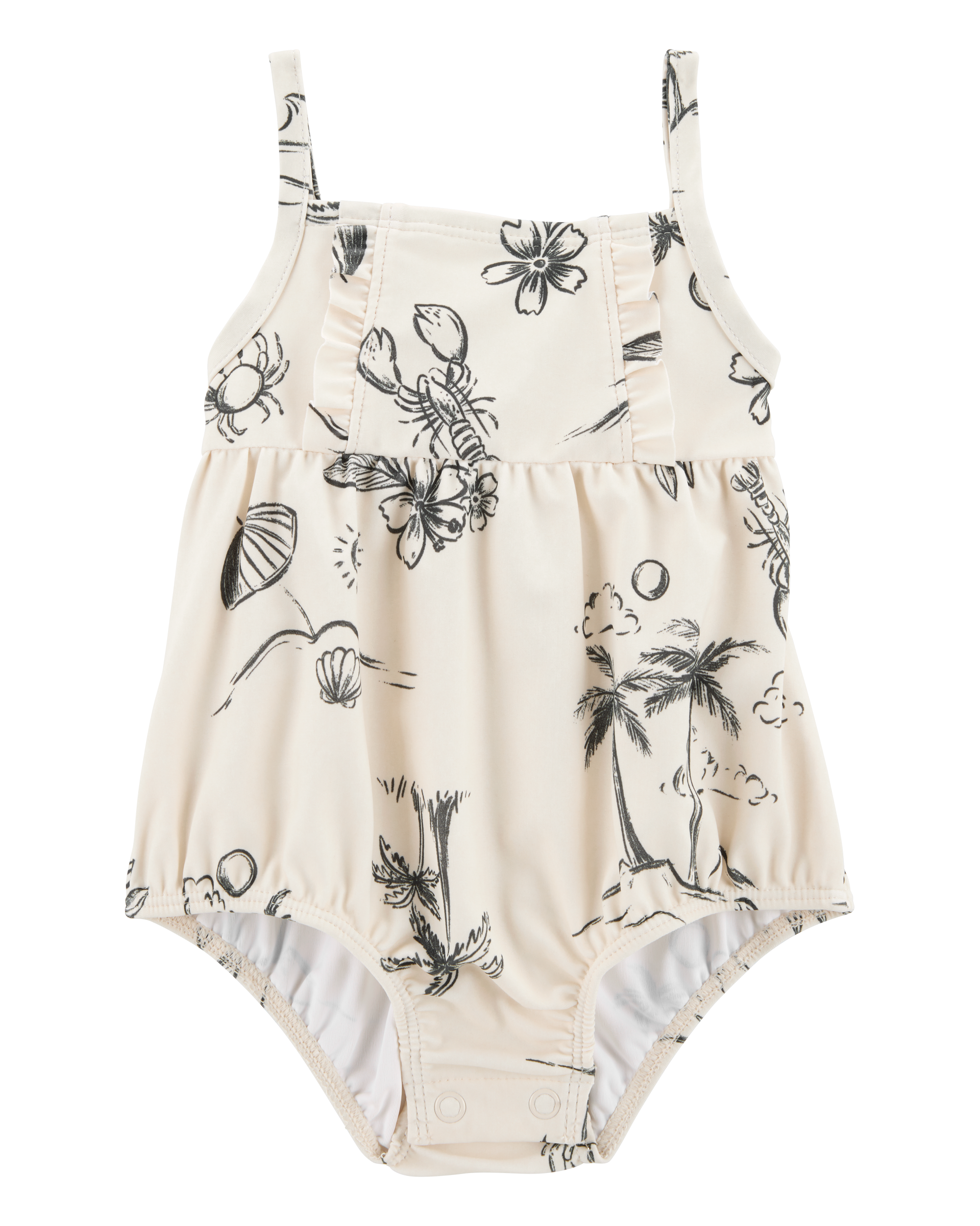 Baby 1-Piece Beach Print Swimsuit Carter's