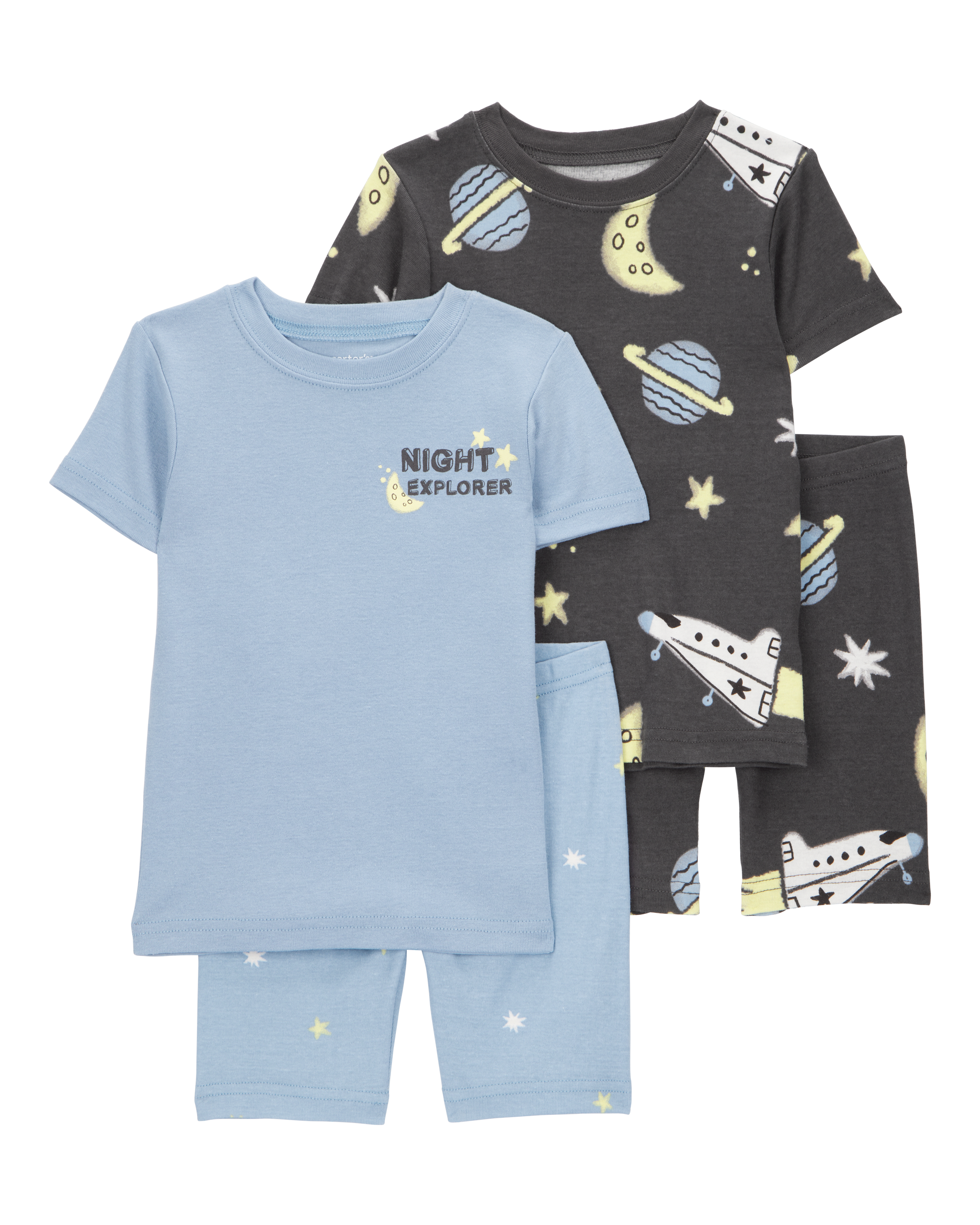 Baby Space Print Snug Fit 4-Piece Pajamas Carter's