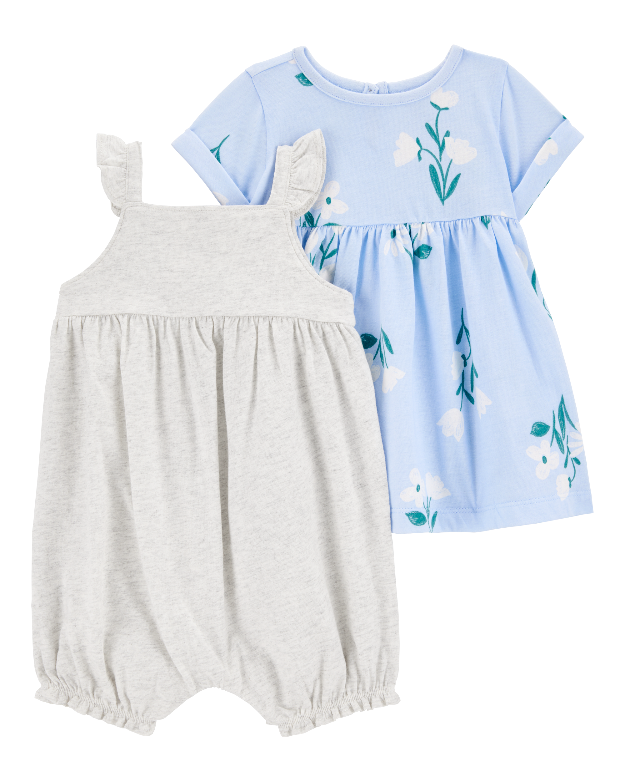 2-Piece Floral Dress & Romper Set Carter's