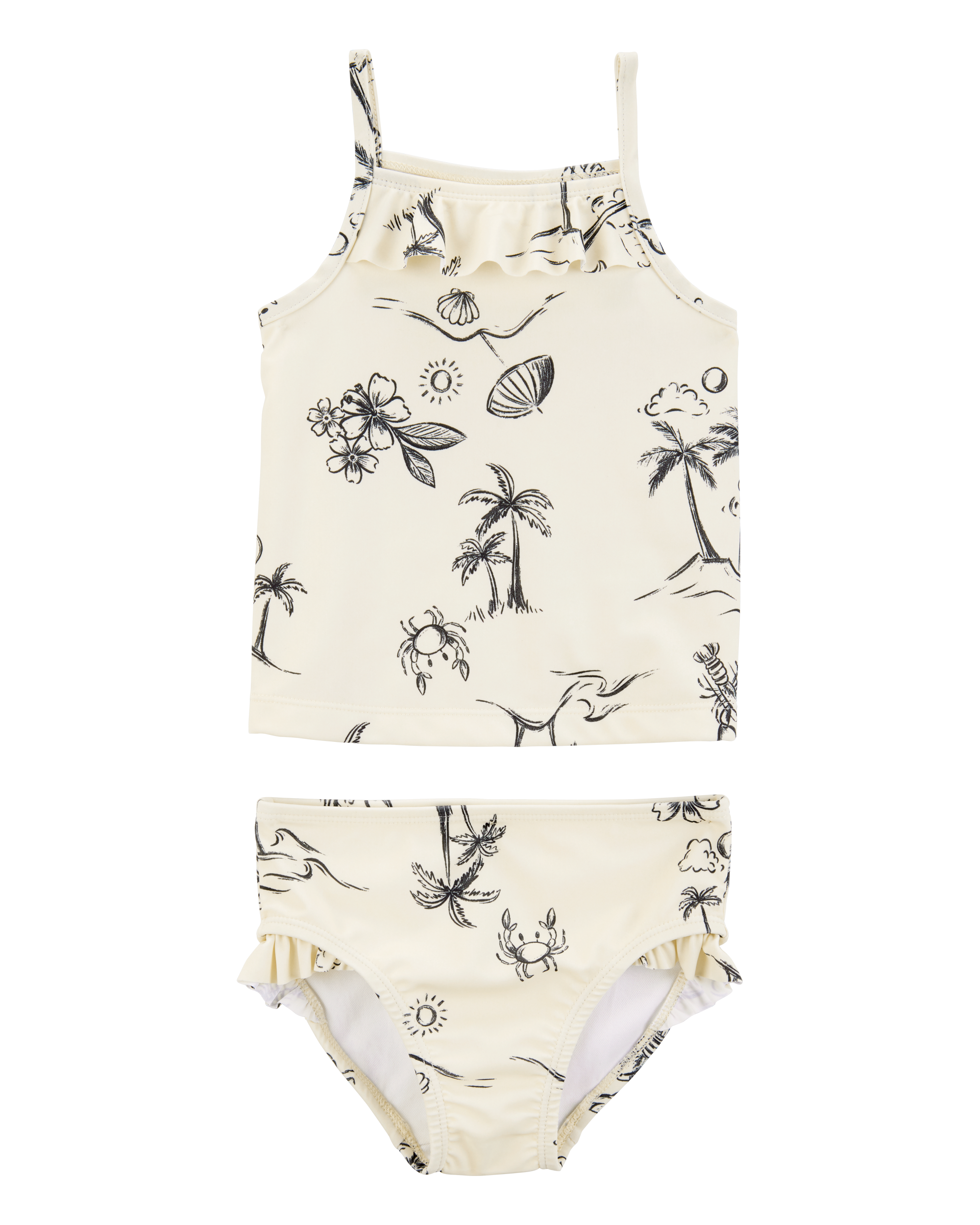 Toddler 2-Piece Beach Print Tankini Set Carter's