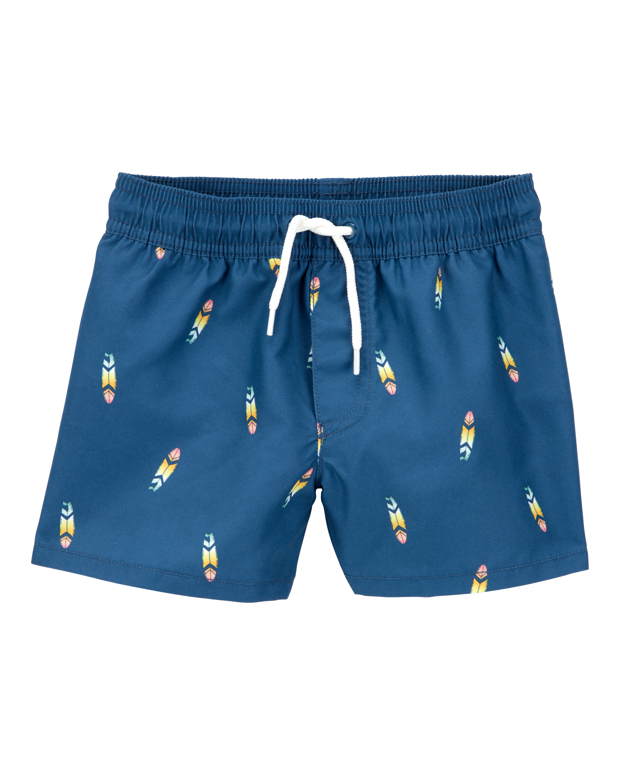 Toddler Surfboard-Print Pull-On Swim Trunks Carter's