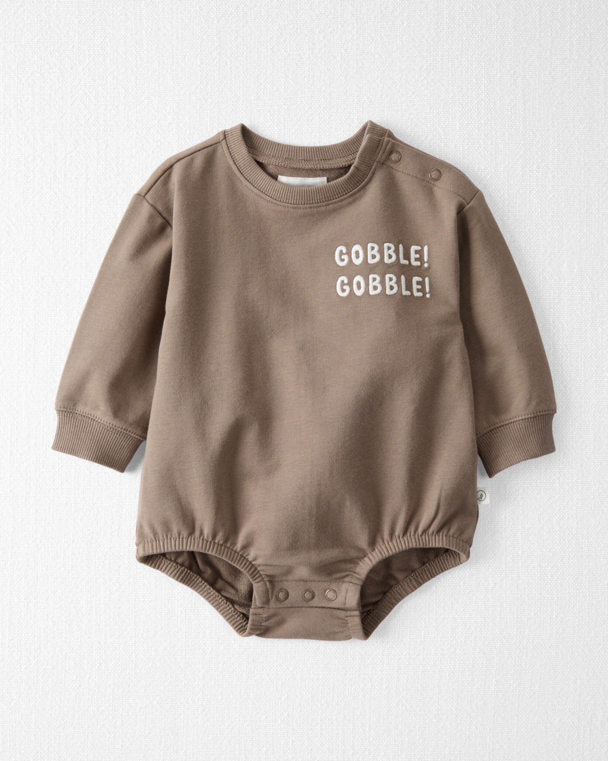 Baby Gobble Gobble Organic Cotton Bubble Bodysuit Carter's