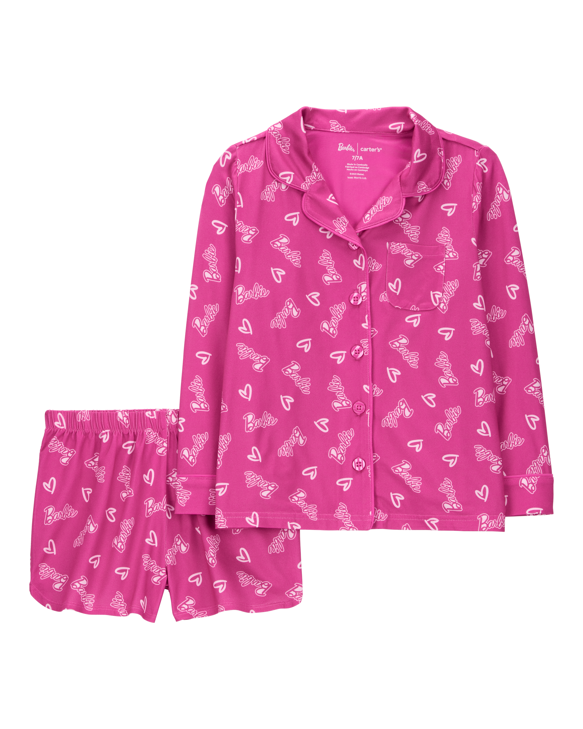 Kid 2-Piece Barbie Coat Style Poly Pajamas Carter's