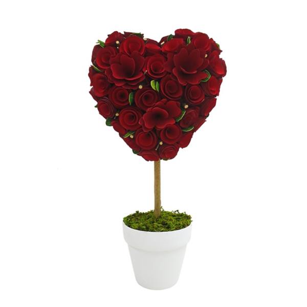 Celebrate Together™ Valentine's Day Wood Curl Heart Topiary Floor Decor Celebrate Together