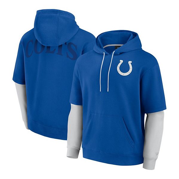 Unisex Fanatics  Royal Indianapolis Colts Sleek Elements Pullover Hoodie Fanatics Brands - White Label