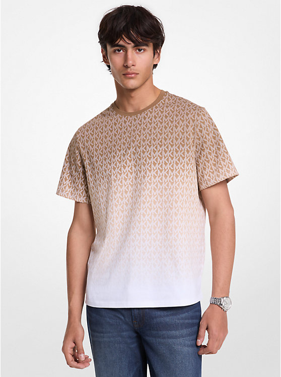 Ombré Signature Logo Cotton T-Shirt Michael Kors